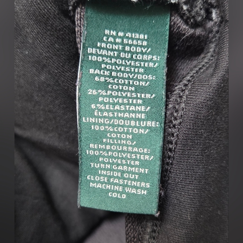 Ralph Lauren Womens Sz M Black Quilted Vest Full Zip Pocket - Picture 10 of 11